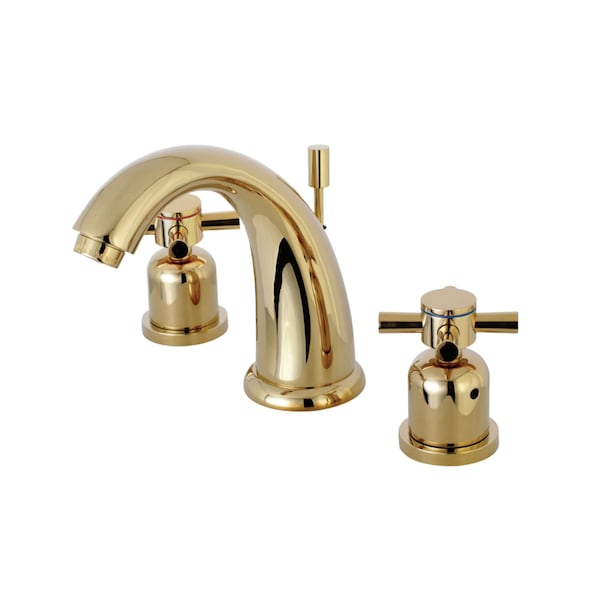 KB8982DX 8" Widespread Bathroom Faucet, Polished Brass